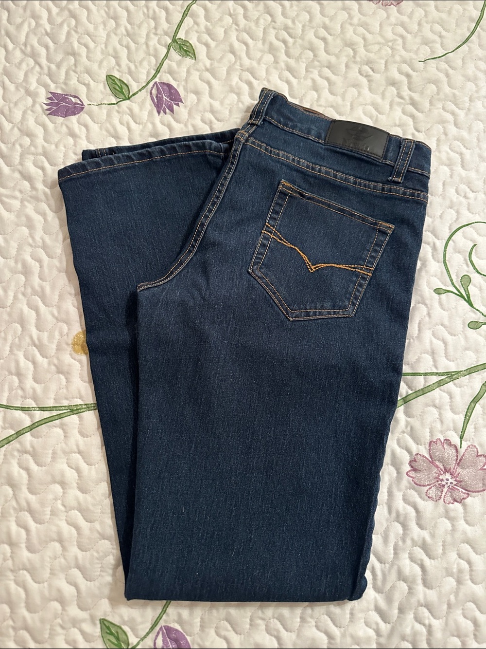 Nevada Dark Wash Straight Leg Jeans - Classic Five-Pocket